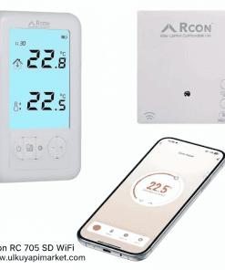 Rcon RC 705 SD WiFi Kablosuz Oda Termostatı – Akıllı Kombi Kontrol Cihazı
