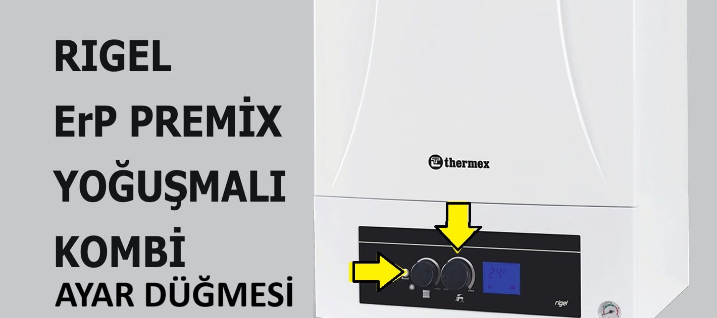 Thermex Rigel Serisi Uyumlu Kalorifer Isı ve Kullanım Suyu Sıcaklık Ayar Düğmesi